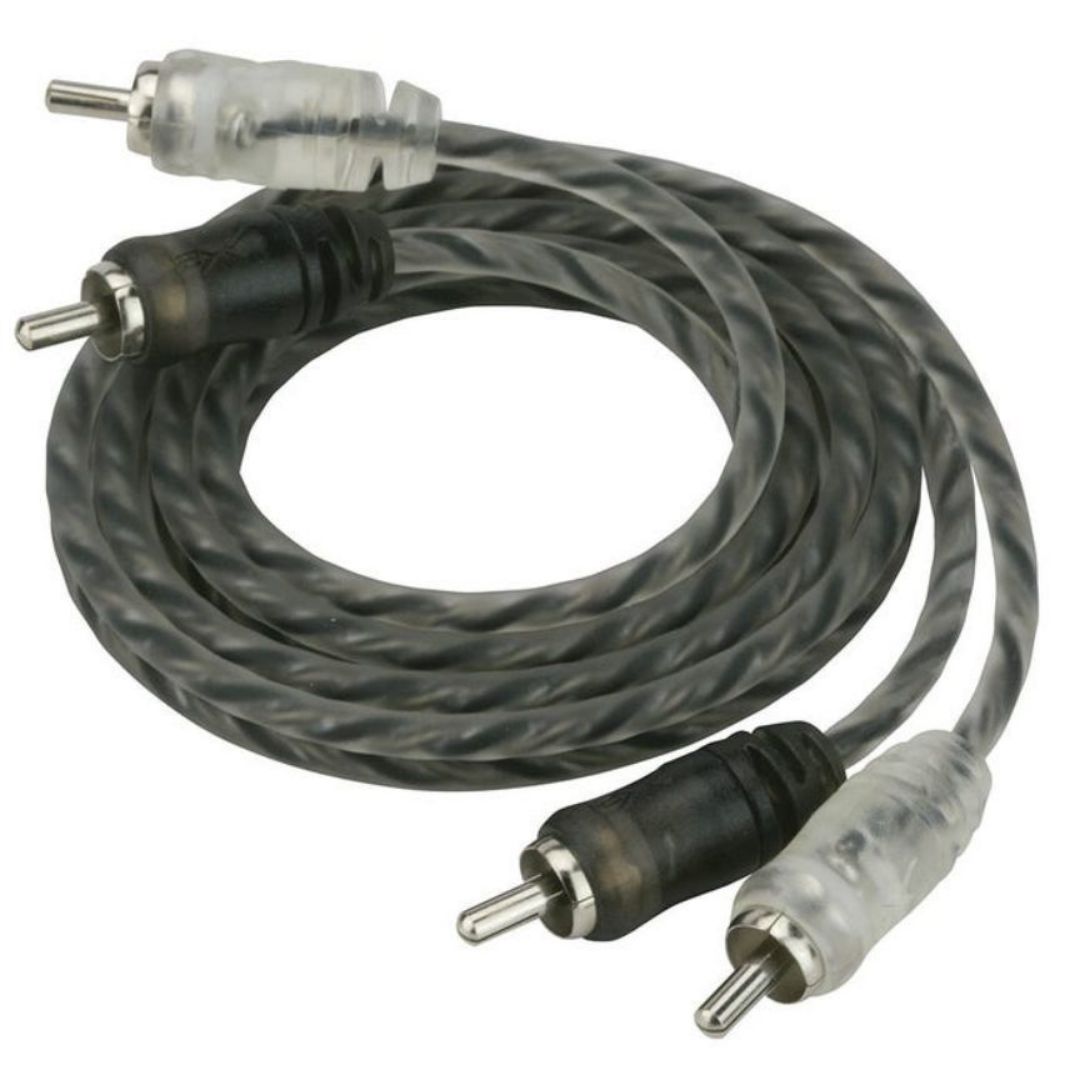 Scosche, X2 by Scosche X2R3, HEX 2 Channel Twisted Pair RCA Interconnect - 3 Ft