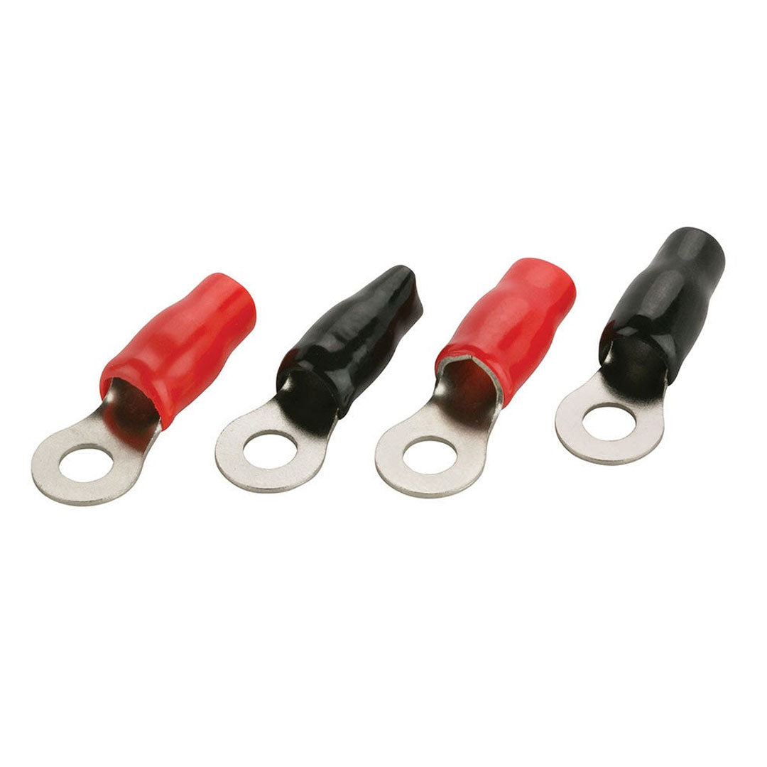 Scosche, X2 by Scosche X2RTC4-4, 4 Gauge Ring Terminal - 4 Pack